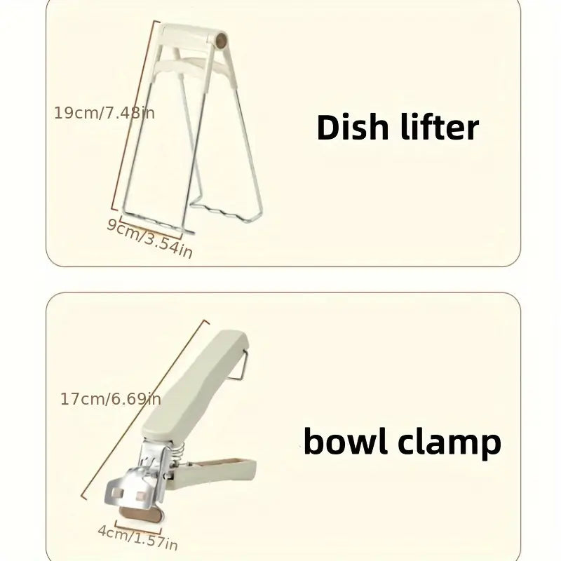 2pcs Stainless Steel Kitchen Clamp Set