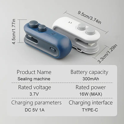 1pc Snack Bag Sealer with Magnetic Closure